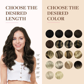 GOO GOO Clip in Hair Extensions showing texture
