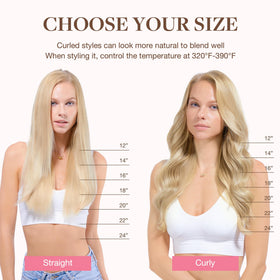 GOO GOO Clip in Hair Extensions showing texture and colour
