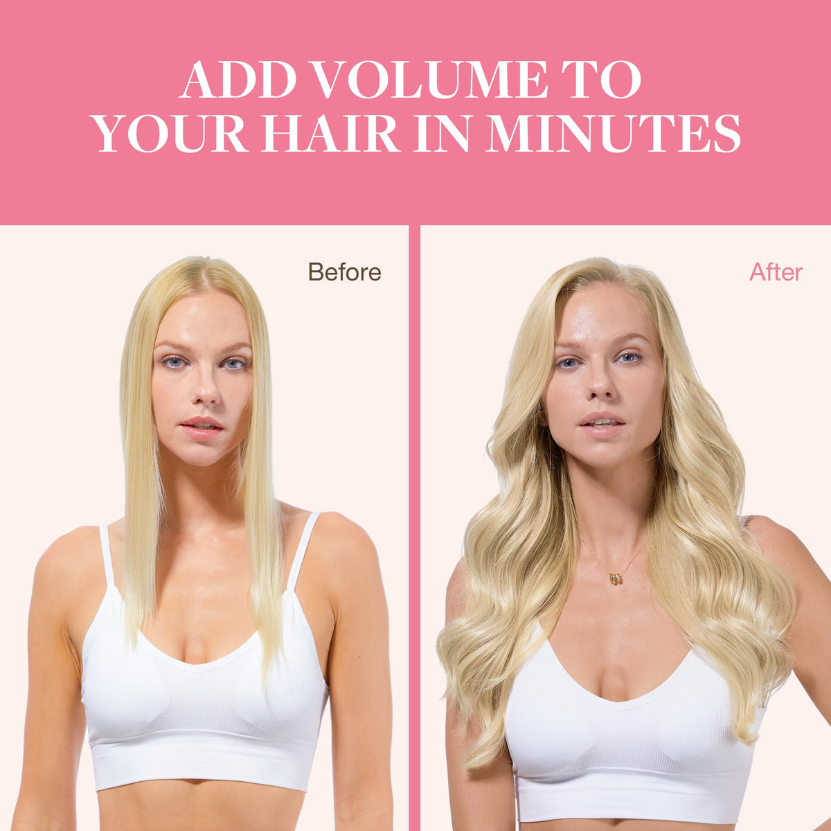 GOO GOO Clip in Hair Extensions showing texture and quality
