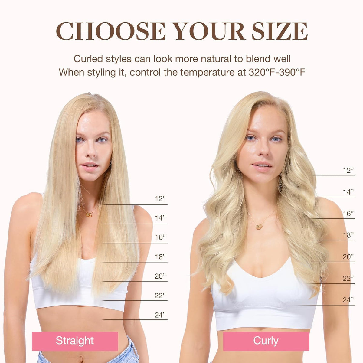 GOO GOO Clip in Hair Extensions showing texture and quality