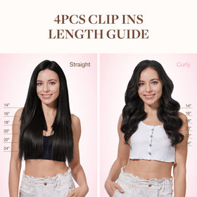 GOO GOO Clip in Hair Extensions showing texture and shine