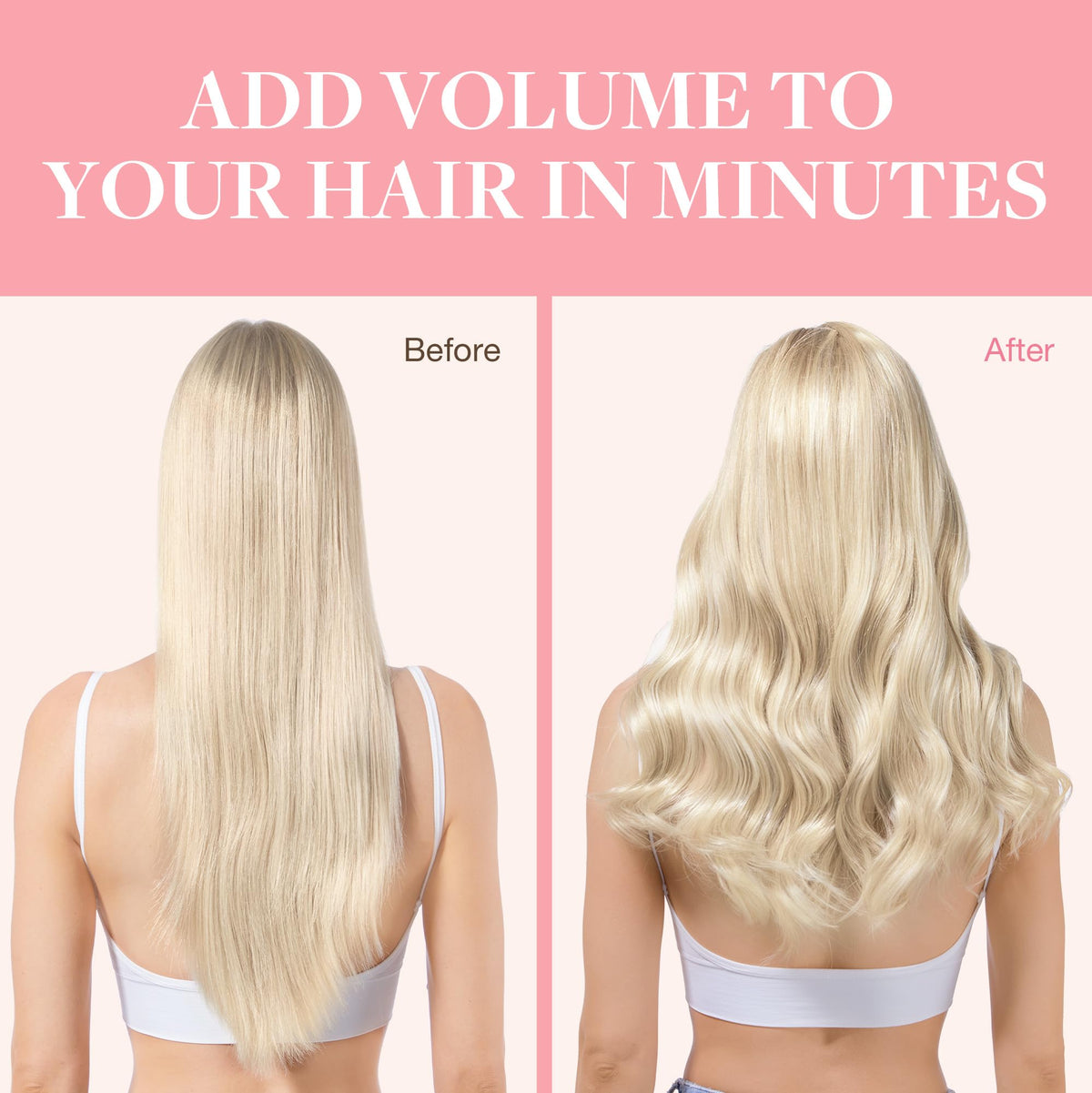 GOO GOO Clip in Hair Extensions showing texture and shine