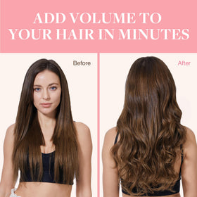 GOO GOO Clip in Hair Extensions showing thickness