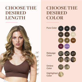 GOO GOO Clip in Hair Extensions silky straight texture