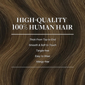 GOO GOO Clip in Hair Extensions straightened for a sleek look
