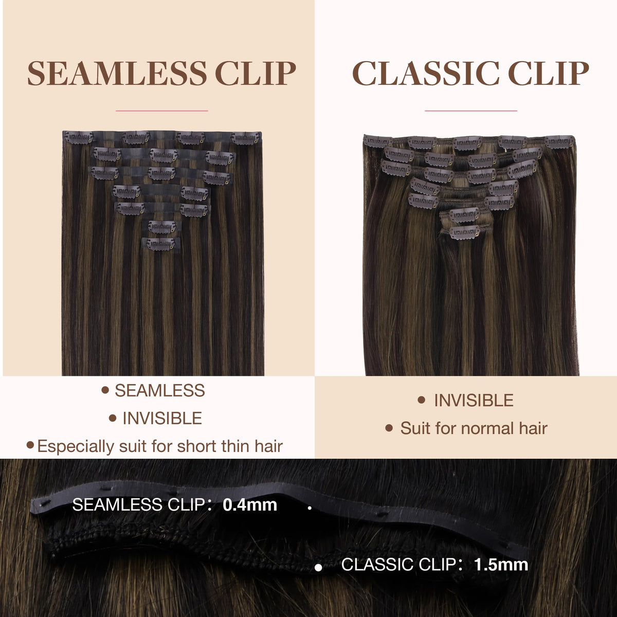 GOO GOO Clip in Hair Extensions styled in a wavy hairstyle