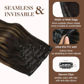 GOO GOO Clip in Hair Extensions styled on mannequin