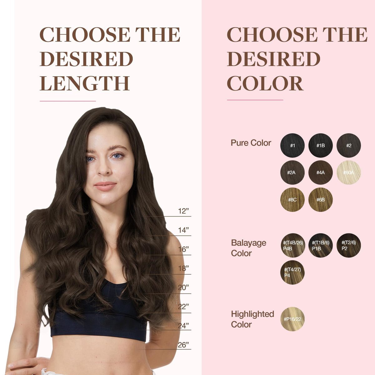 GOO GOO Clip in Hair Extensions styled on model