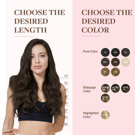 GOO GOO Clip in Hair Extensions styled on model