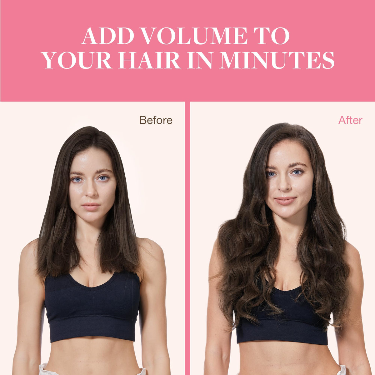 GOO GOO Clip in Hair Extensions styled on model