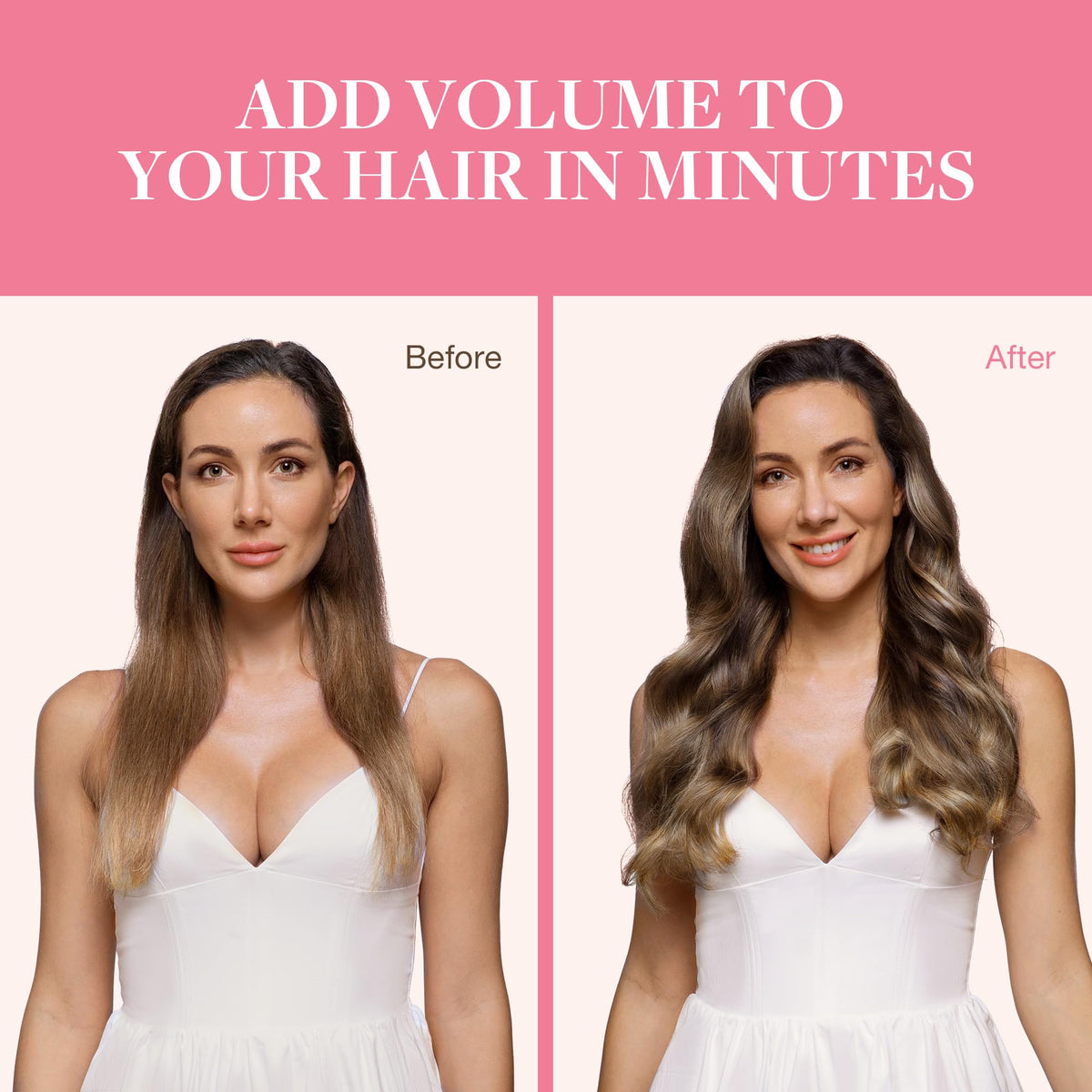 GOO GOO Clip in Hair Extensions styled on model