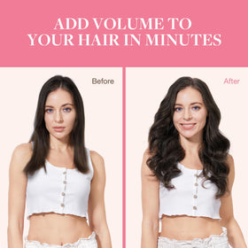 GOO GOO Clip in Hair Extensions styled on model