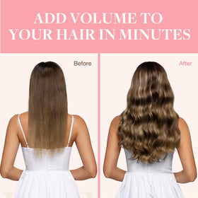 GOO GOO Clip in Hair Extensions styled on model