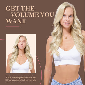 GOO GOO Clip in Hair Extensions styling demonstration