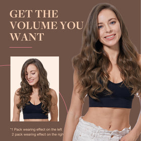 GOO GOO Clip in Hair Extensions styling demonstration