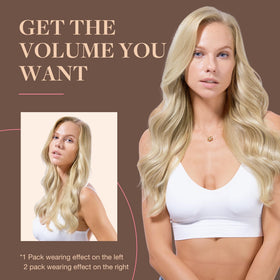 GOO GOO Clip in Hair Extensions styling demonstration