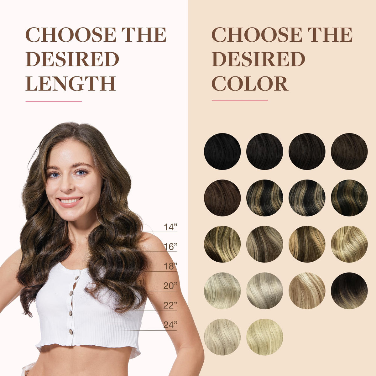 GOO GOO Clip in Hair Extensions styling options