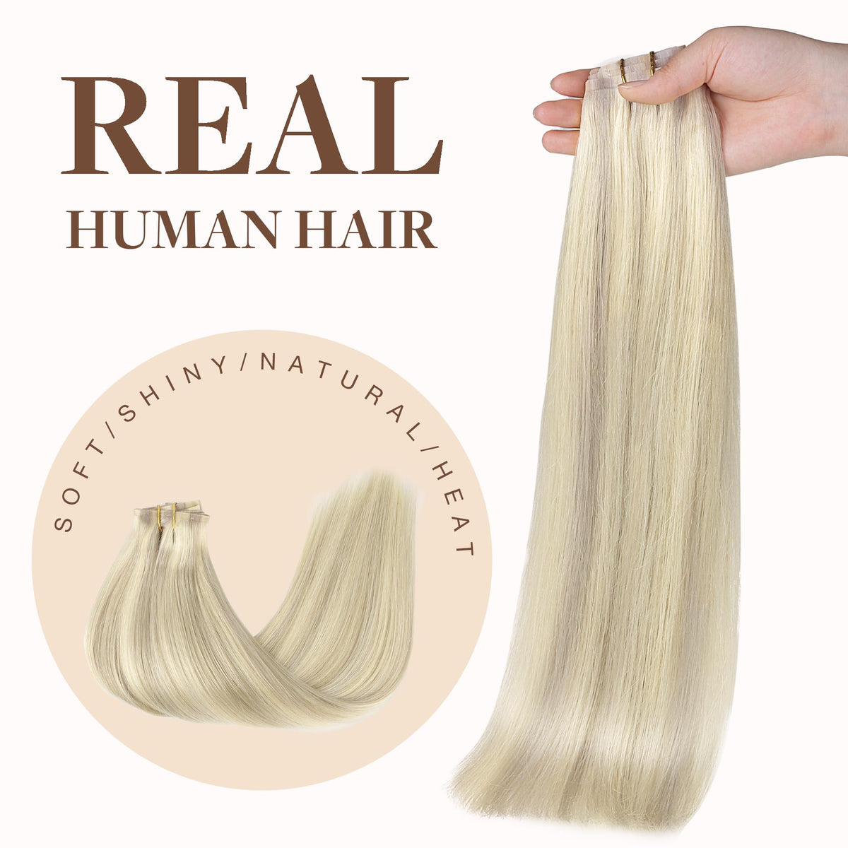 GOO GOO Clip in Hair Extensions texture close-up