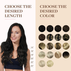 GOO GOO Clip in Hair Extensions with additional clips