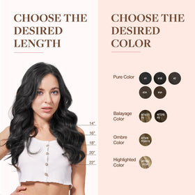 GOO GOO Clip in Hair Extensions with additional clips included