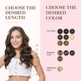 GOO GOO Clip in Hair Extensions with styling tools