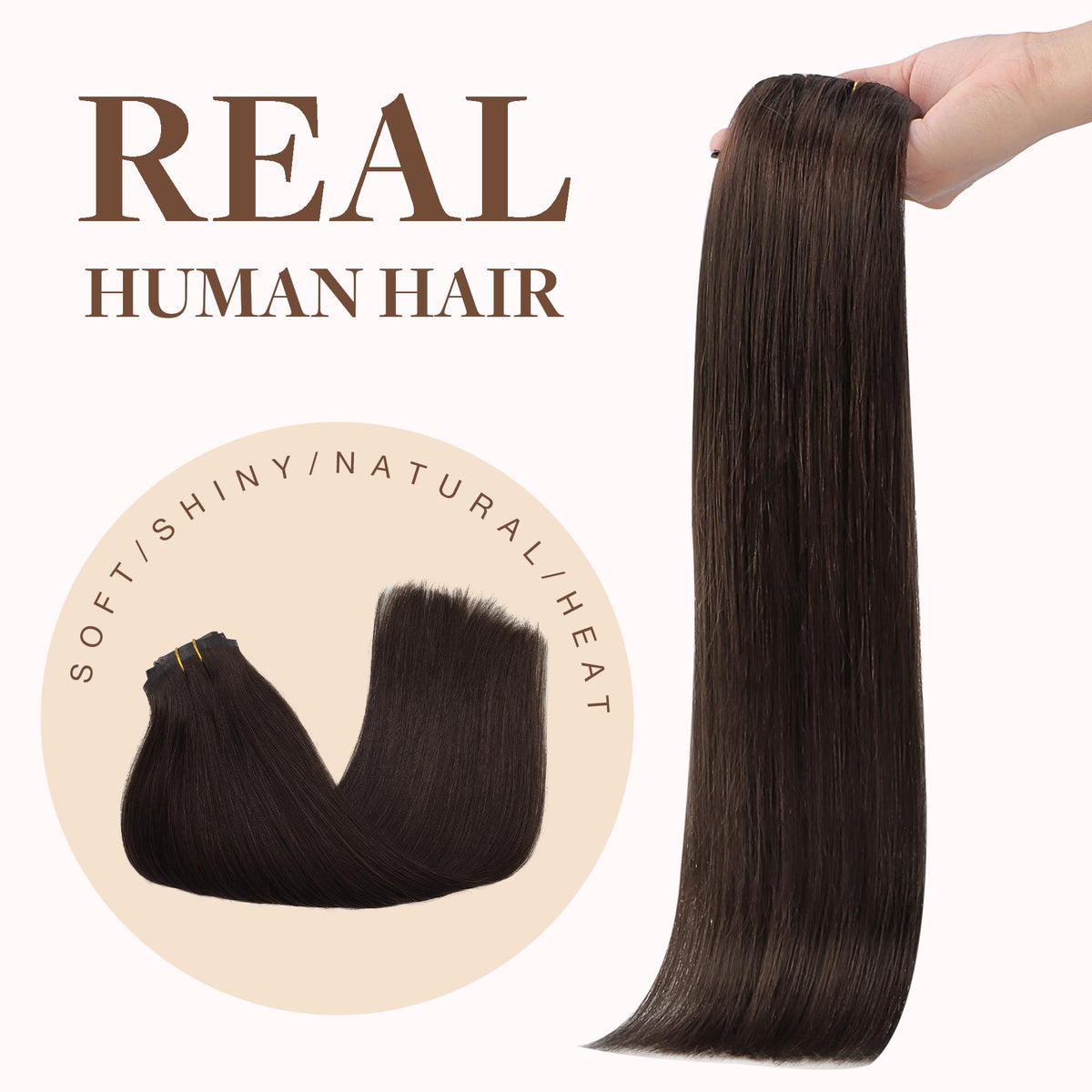 GOO GOO Clip in Hair Extensions with styling tools