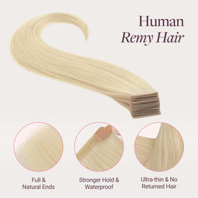 GOO GOO Genius Tape in Hair Extensions displayed on a mannequin