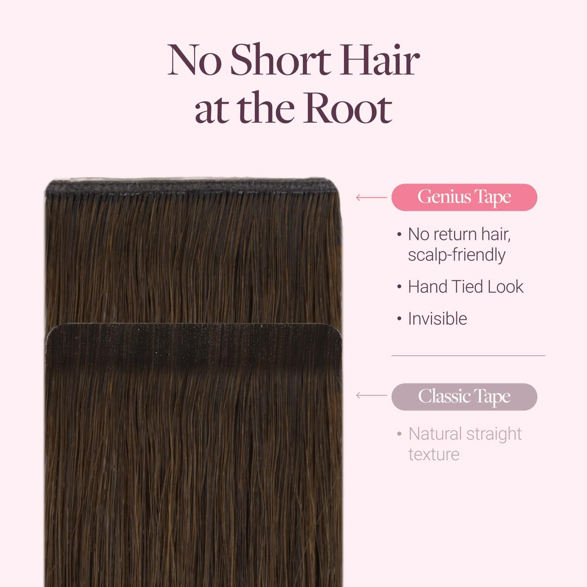 GOO GOO Genius Tape in Hair Extensions in a hairstyle