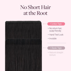 GOO GOO Genius Tape in Hair Extensions lightweight design demonstration