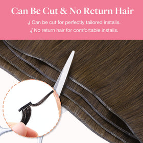 GOO GOO Genius Weft Hair Extensions back view