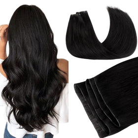 GOO GOO Genius Weft Hair Extensions front view in packaging