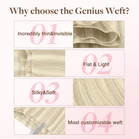 GOO GOO Genius Weft Hair Extensions in different lengths