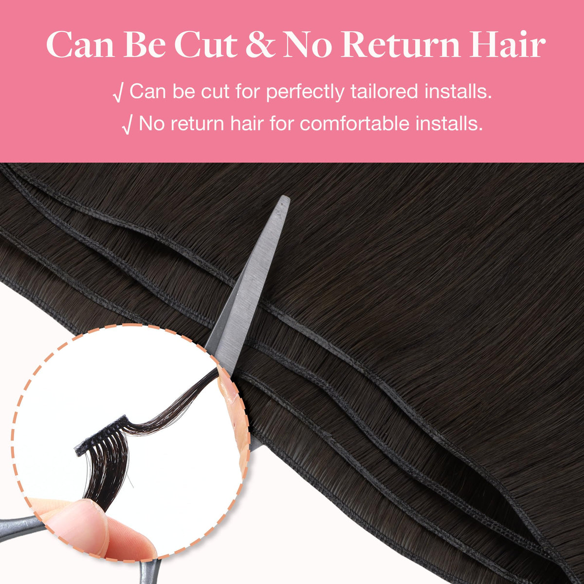 GOO GOO Genius Weft Hair Extensions in natural light