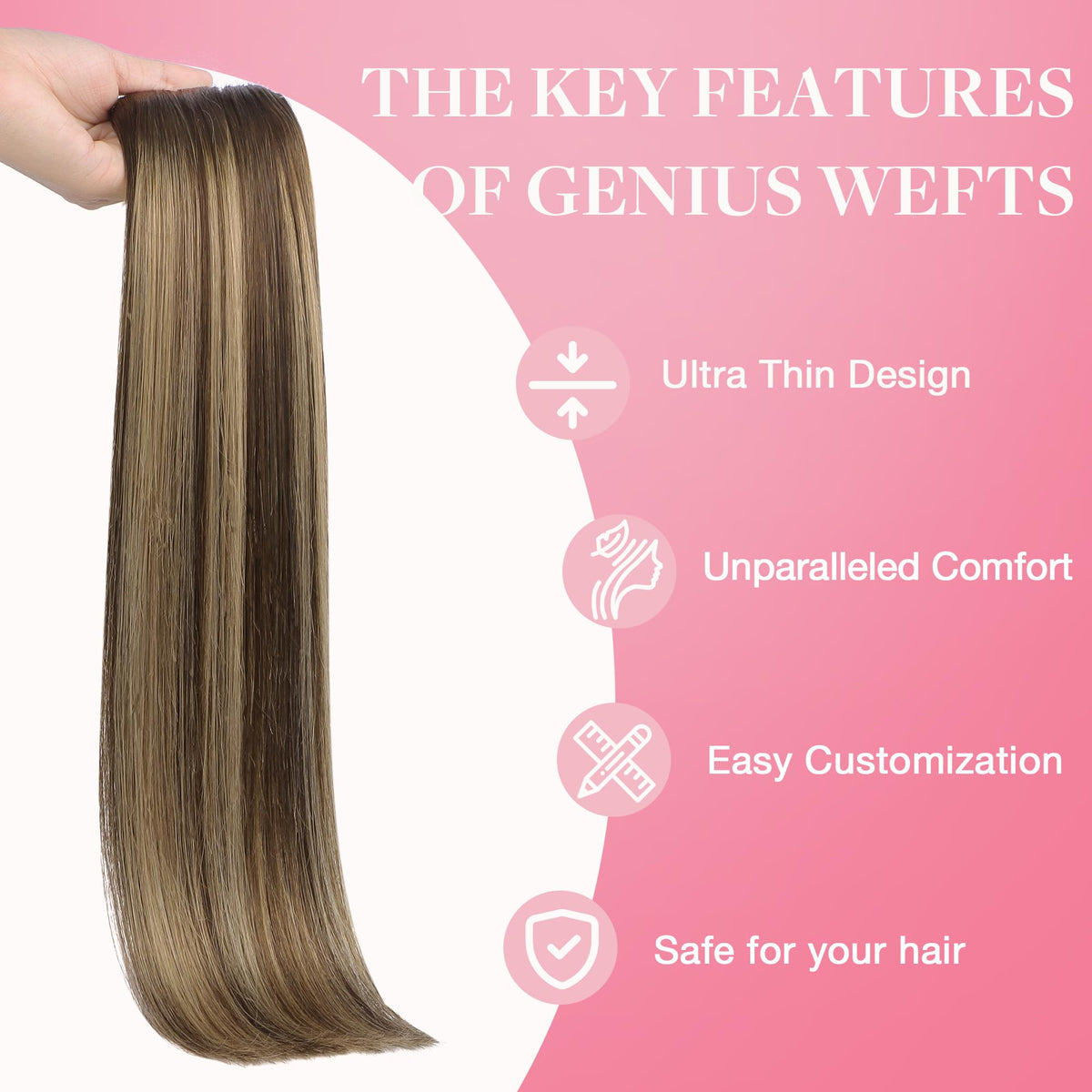 GOO GOO Genius Weft Hair Extensions showing length options