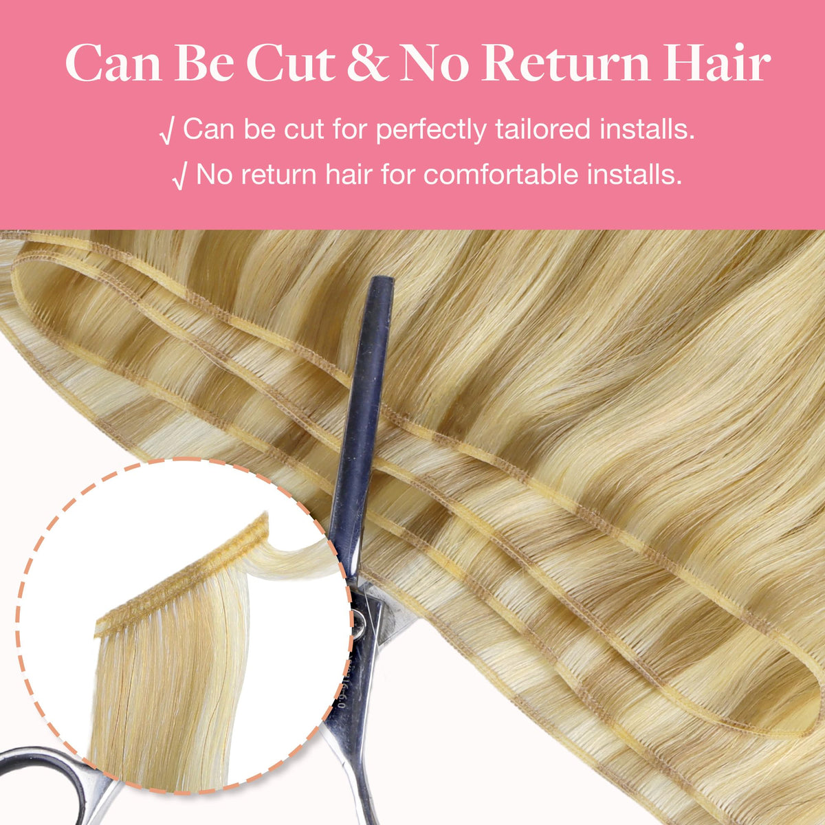 GOO GOO Genius Weft Hair Extensions showing texture