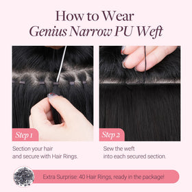 GOO GOO Hair Extensions in packaging