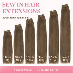 GOO GOO Hair Extensions showing double weft design