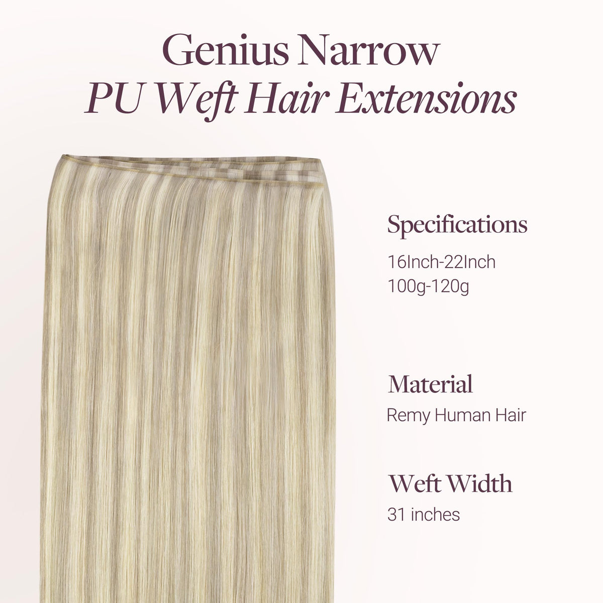 GOO GOO Hair Extensions showing installation method