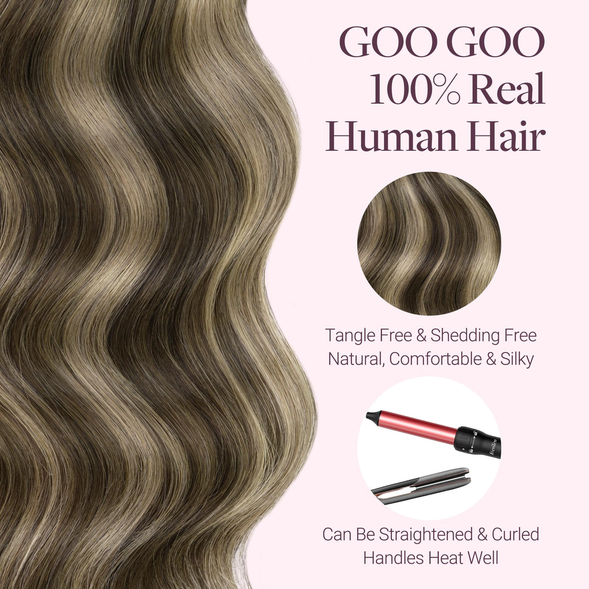 GOO GOO Micro Beaded Weft Hair Extensions packaging