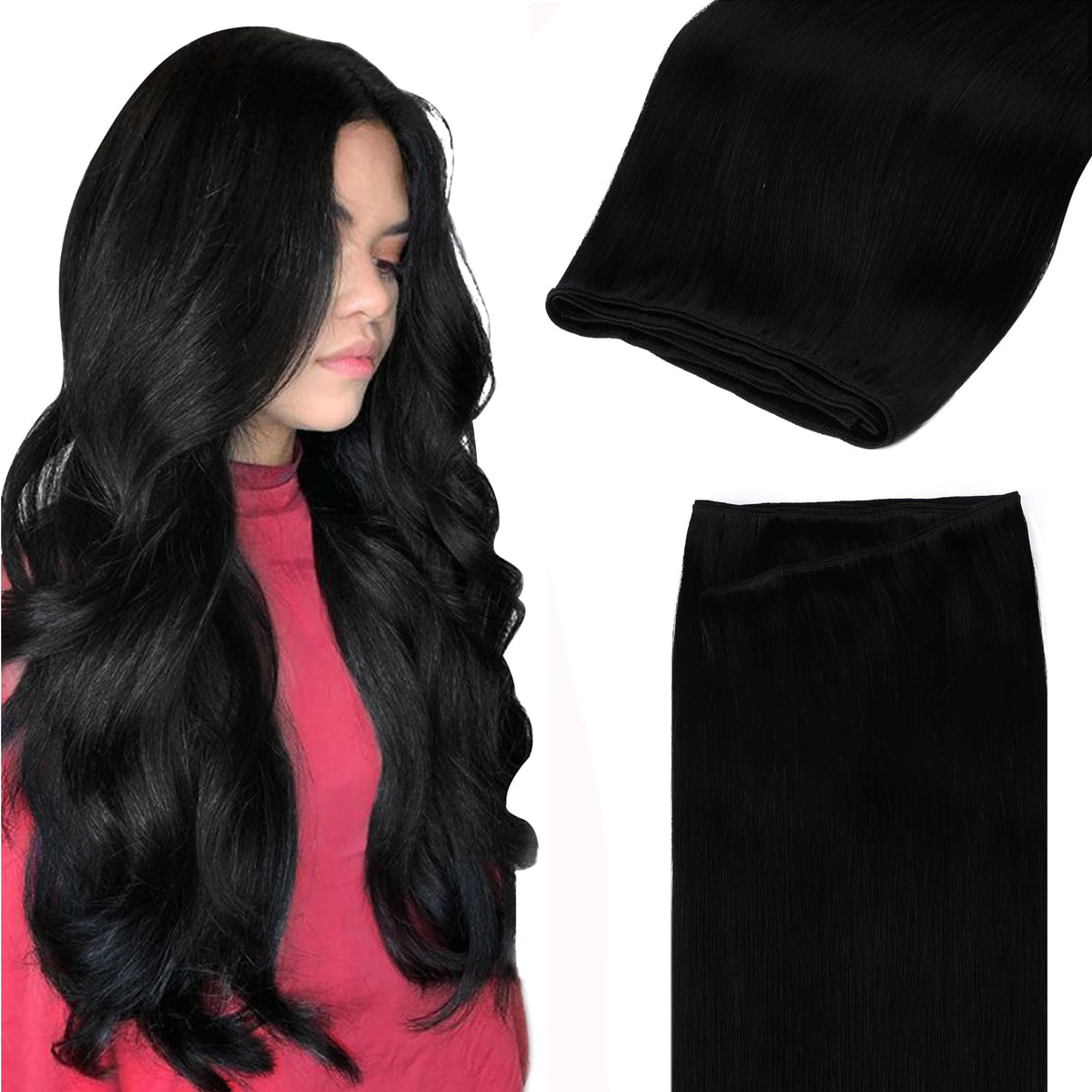 GOO GOO Sew In Hair Extensions 16In front view