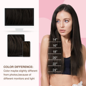 GOO GOO Sew In Hair Extensions 20In 100g texture detail