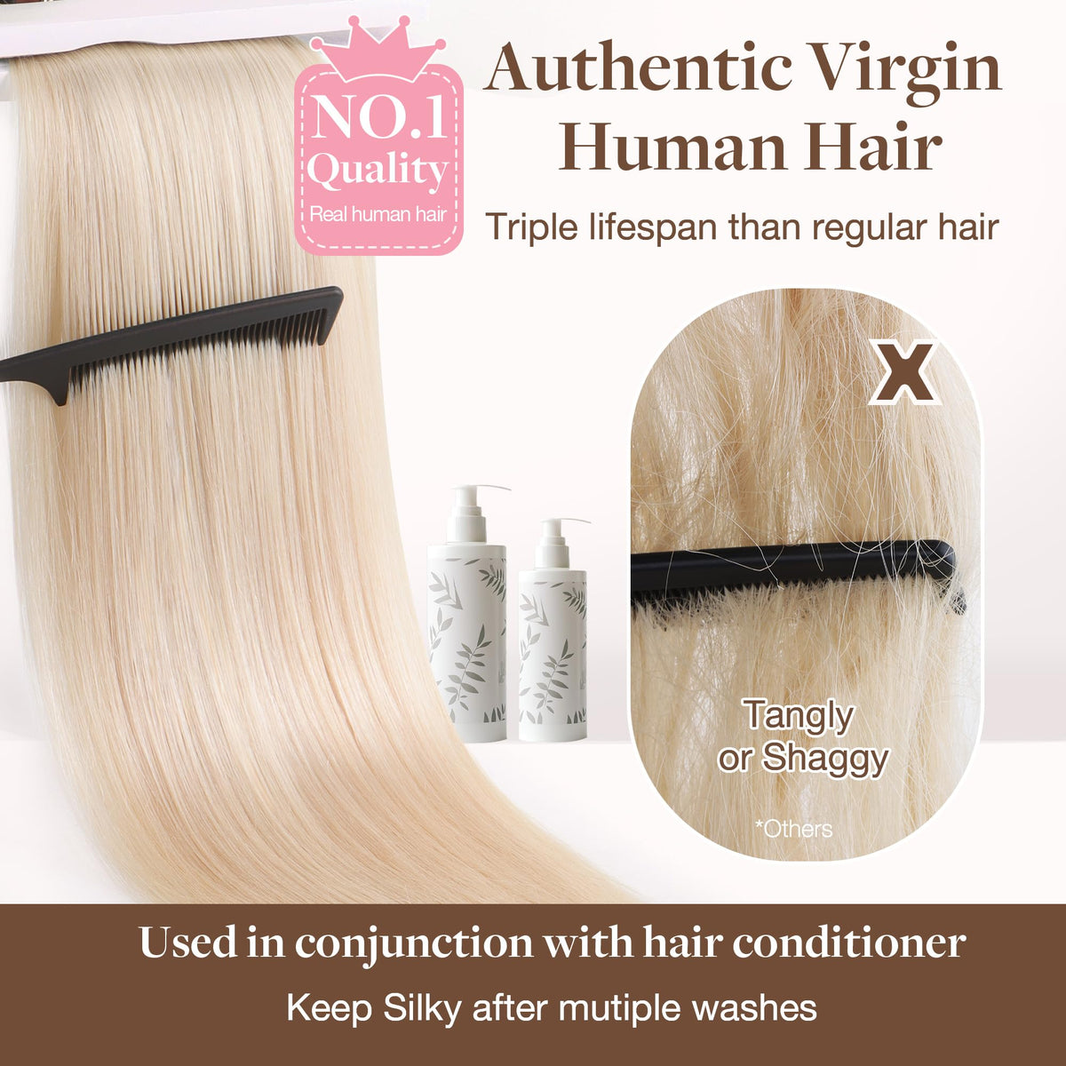 GOO GOO Sew in Hair Extensions packaging with 100g contents