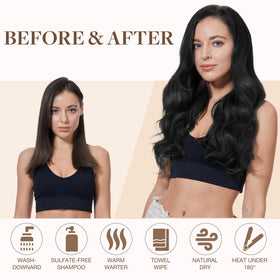 GOO GOO Sew In Hair Extensions showing texture