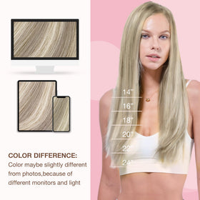 GOO GOO Sew In Hair Extensions showing texture and shine