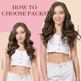 GOO GOO Tape in Hair Extensions 10 inch length comparison