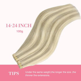 GOO GOO Tape in Hair Extensions 10 Inch on a model