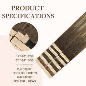 GOO GOO Tape in Hair Extensions 10pcs packaging