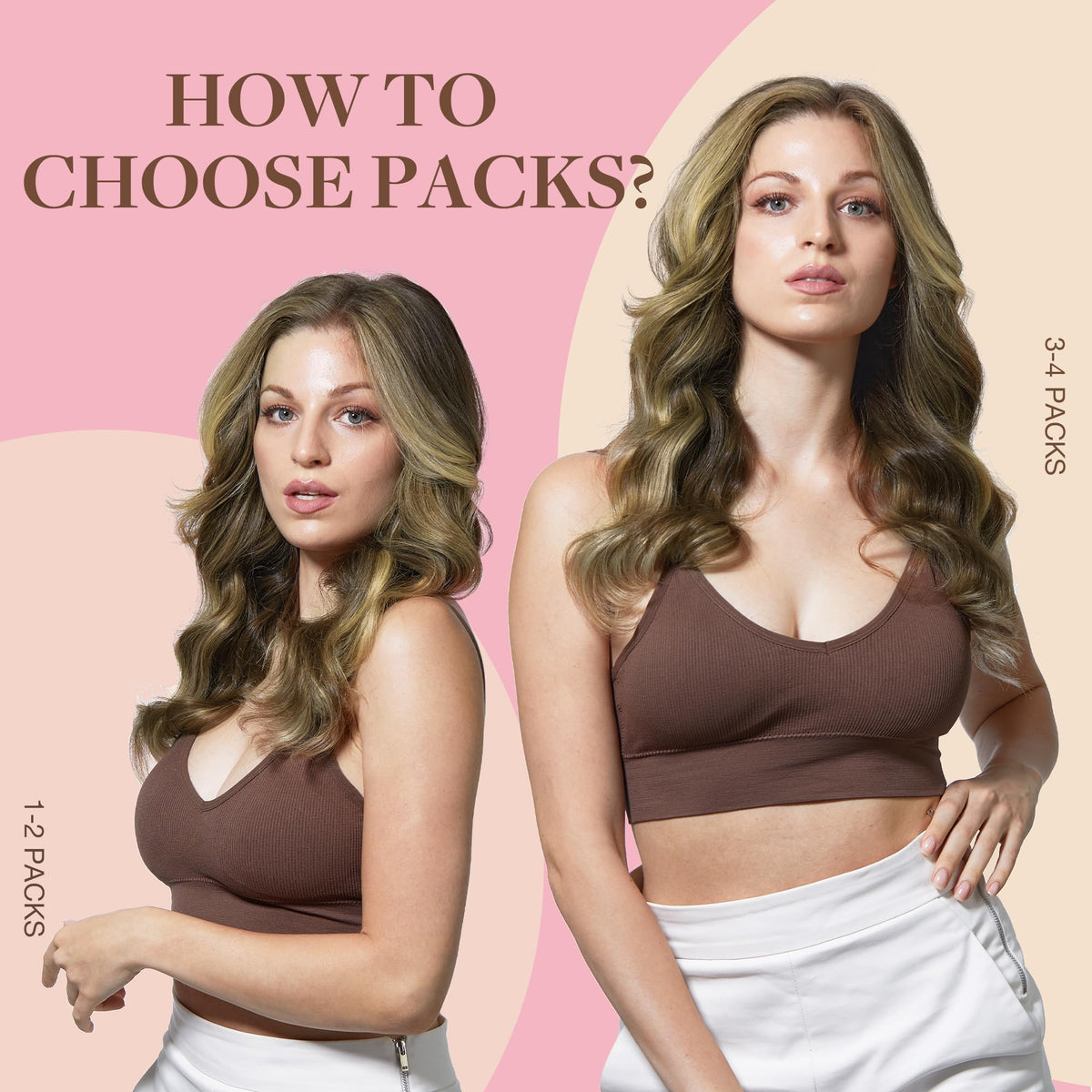 GOO GOO Tape in Hair Extensions 14inch 50g installation process