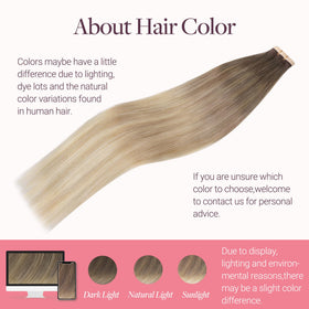 GOO GOO Tape in Hair Extensions 14inch packaging and contents