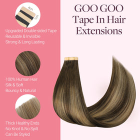 GOO GOO Tape in Hair Extensions 150g bundle